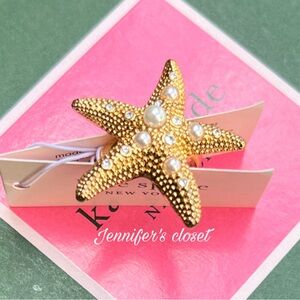 NWT ♠️ Kate Spade Pearl & Stone Starfish Sz 7